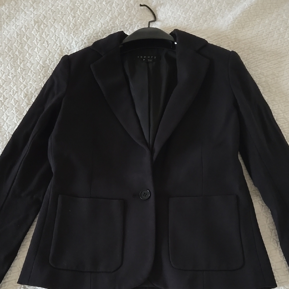 Theory Women's Black Blazer, size P